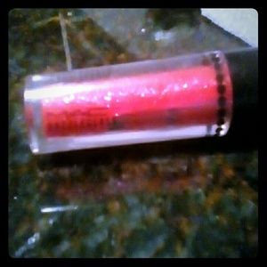 Mac Dazzelglass red lip shimmer